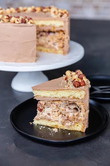 Cross-section of Kyiv Cake cake