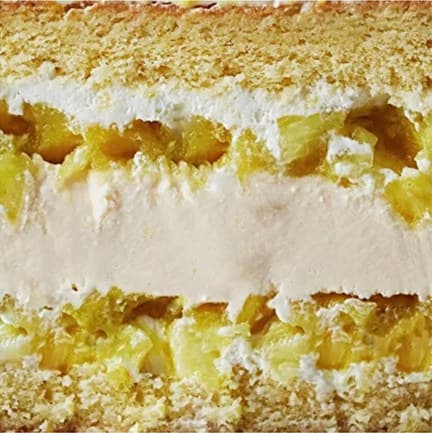 Cross-section of Pineapple-Lime cake